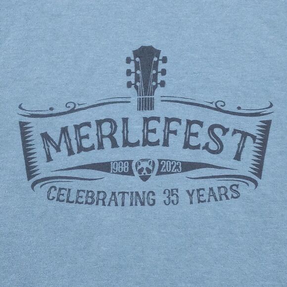 Merlefest 2023 Wilkesboro NC Music Festival Double Sided T-Shirt - Size Small - Picture 4 of 5